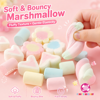 Vente en gros de mini guimauves halal personnalisées, saveur de fruits mélangés, bonbons en coton colorés pour enfants
