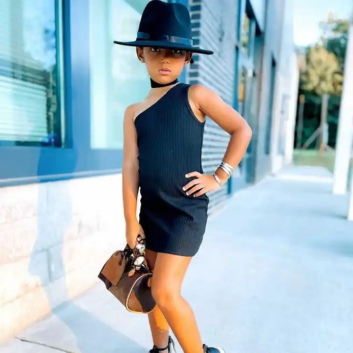 black kids girls fashion pop dress| Alibaba.com