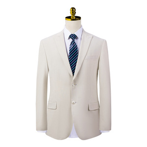 Men's And Women's Apricot Business Suits Anti-Wrinkle Worsted Work Formal Wear Adult Size 2613hyl - Product Image 5