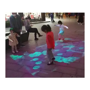Açık 3D hologram reklam hareket sensörü projektör etkileşimli zemin zemin projeksiyon sistemi çocuk oyunları