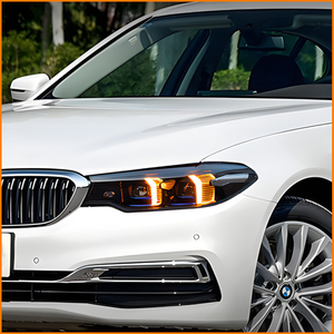 สำหรับ BMW ซีรีส์ 5 G30 G38 ปี 2018-2020 อัพเกรดเป็นรุ่นปี 2026 สไตล์ G68 ไฟเลเซอร์สีน้ำเงินแบบรมควัน ไฟ DRL แบบไล่ระดับ ไฟหน้า LED แบบ Sequential สำหรับรถยนต์ - Product Image 3
