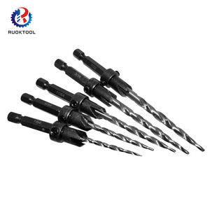 Hss <span class=keywords><strong>Bois</strong></span> Chanfrein Trapano Résistant À L'usure Hex Shank Cône Fraise Foret Manuel <span class=keywords><strong>Bois</strong></span> Auger Bit Set - Product Image 3