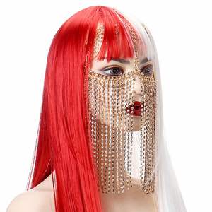 HLY Masquerade Festival maschera per viso decorazione per feste popolari strass lavabili Sexy forniture per feste di Halloween - Product Image 6