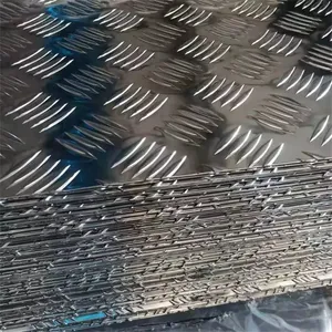 열간 압연 체크 무늬 시트 1050 4x8 알루미늄 플레이트 톤 당 가격 알루미늄 체크 플레이트