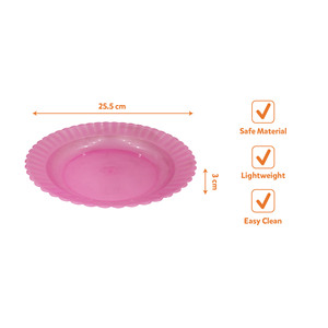 Stackable Reusable Eco-Friendly BPA Free Durable Sunflower Serving <b>Plate</b> for Rice Noodles Salad Fruits Snacks Desserts Daily - Product Image 5