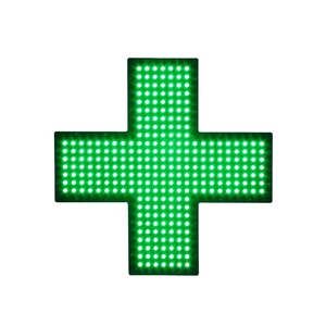 Letrero de Farmacia para Techo de Plástico Verde Resistente a la Intemperie CHEETIE, Letreros Publicitarios para Farmacias, Letrero LED con Cruz de Farmacia - Product Image 1