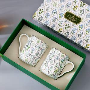 Services à thé en porcelaine fine de luxe léger, tasses à café, tasses à eau, mugs, coffrets cadeaux, théières - Product Image 5