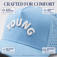 Gorra de Golf de 5 Paneles con Logotipo Personalizado OEM, Impermeable, Bordada, con Perforaciones Cortadas a Láser, Gorras Clásicas de Secado Rápido