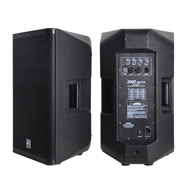 Accuracy Pro Audio CAU15ADA 500W RMS 2-Way Plastic Professional Powered Speakers 15 Inch Active Speaker
