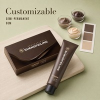 Jiaying Marque OEM Naturel Semi-Permanent Cheveux Teinture Couleur Crème Personnalisable Semi-permanent Cheveux Teinture Crème