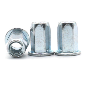 Tuerca de remache hexagonal al por mayor acero al carbono/aluminio/rosca métrica <span class=keywords><strong>M3</strong></span> zinc plateado/tuerca de inserción de fábrica con acabado galvanizado - Product Image 4