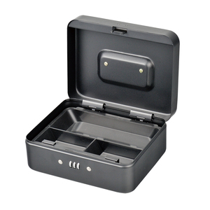 กล่องเก็บเงินแบบพกพา Hu-buy ขนาดเล็ก กล่องใส่เหรียญ กล่องนิรภัย กล่องเก็บเงินสด พร้อมกุญแจรหัส ทำจากสแตนเลส - Product Image 2