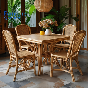 Silla y mesa de ratán clásicas Vietnam-Muebles de exterior tejidos a mano Silla de ratán-Silla de ratán personalizada para uso en jardín y patio - Product Image 2