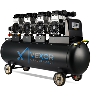 <span class=keywords><strong>Compresor</strong></span> de <span class=keywords><strong>Aire</strong></span> Industrial Vexor de 6KW/8HP, Profesional, Silencioso, Portátil, Monofásico, 50HZ, <span class=keywords><strong>sin</strong></span> <span class=keywords><strong>Aceite</strong></span>, con Bomba de Pistón, de 200 Litros - Product Image 1