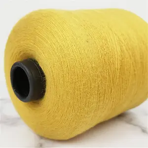 Wholesale Cheap Price 2/48nm Champagne PBT Nylon Hand Knitting Core Spun Yarn For Machine Weaving