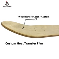 Planche de skateboard JIESEN professionnelle personnalisée en bois d'érable 7 plis avec taille et couleur sur mesure, service OEM, pressage à chaud