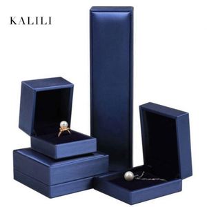 High Quality Stock Hot Selling Rectangle Jewelry Packaging <b>Box</b> <b>for</b> Pendant Necklace <b>Gifts</b> Luxury Engagement Wedding <b>Ring</b> Sets - Product Image 2