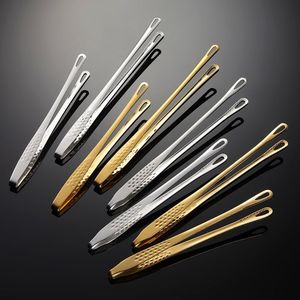 Stainless Steel Korean BBQ Tongs 304 Anti Slip Heat Resistant For Steak Barbecue Kitchen Use - Product Image 2