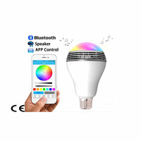 Ampoule LED pour haut-parleur, modèle JK102, RGB, LED intelligente, couleur, 8W, avec Bluetooth