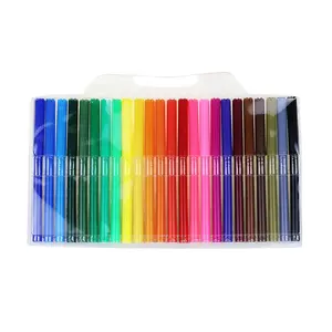 BECOL Alta Qualidade Cor Arte Pintura Marcadores Personalizados 24 Cores Não Tóxico Fine Tip Estudante Lavável Caneta Aquarela Set para Desenho