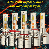 IKAS Factory High Power 200W 400W H1 H3 H4 H7 H11 H13 9005 9006 9012 66000lm Led Faros Bombillas para automóviles