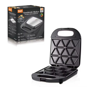 Machine à petit-déjeuner et à sandwichs à double face chauffante avec surface de cuisson antiadhésive - Product Image 6