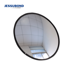Miroir grand <span class=keywords><strong>angle</strong></span> antivol d'intérieur en acrylique 2 mm noir, support en U pliable, léger et sans dos - Product Image 2