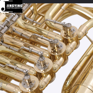 Instruments à vent en laiton 2023 Jingying Music, corps en laiton laqué doré Piston en <span class=keywords><strong>cuivre</strong></span> blanc nickel <span class=keywords><strong>Tuba</strong></span> à 4 touches - Product Image 6