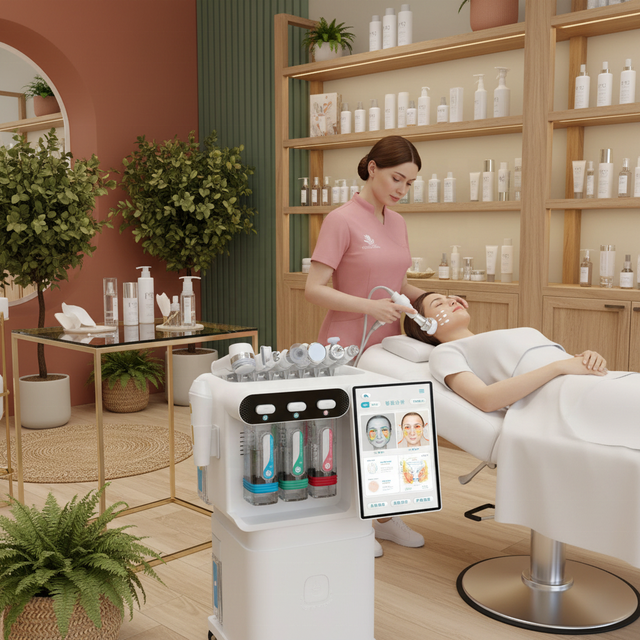 NewFace Wholesale Facial Bubble Clean Water Dermabrasion Machine AI Intelligent Skin Analysis Function Hydrodermabrasion Machine