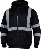 Veste à capuche de sécurité, sweat à capuche en polaire de sécurité réfléchissant à haute visibilité, équipement EPI pour temps froid répondant à la combinaison ignifuge ANSI III