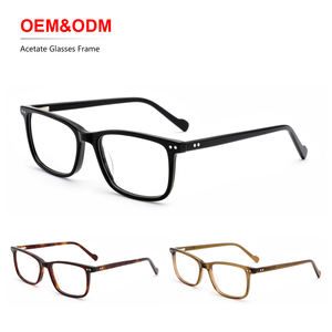 Monturas de Gafas Ópticas de Acetato con Protección Anti-Luz Azul, Gafas de Lujo para Hombre, Bloqueador de Luz Azul, Venta al Por Mayor OEM de Alta Gama - Product Image 2