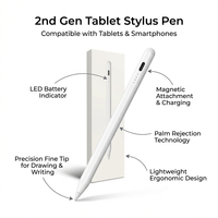 Stylet universel en plastique avec technologie de détection active pour tablette iPad, écran tactile, crayon capacitif actif
