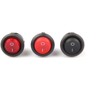 Interruptor basculante KCD4-201N DPST iluminado para embarcaciones, 4 pines, lámpara de neón roja - Product Image 3