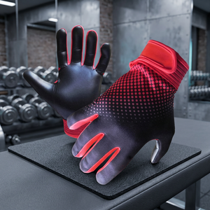 Custom Own Logo High Quality Sublimation Printed German Latex 2.5mm Full Finger <b>Gloves</b> Hand <b>Grips</b> Lightweight UV Protection - Product Image 3