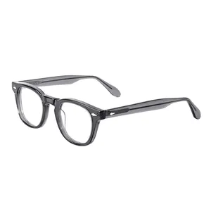 Bomin atacado design clássico transparente cor de acetato, óculos para mulheres