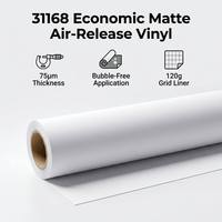 Vinyle économique blanc mat à libération d'air 120g avec support quadrillé pour skins de téléphone personnalisés et autocollants pour petits appareils