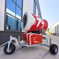 Canon à neige à faible bruit de fabrication directe, diamètre du ventilateur 740 mm, machine automatique de production de neige pour stations de ski en plein air