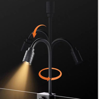 Lumière LED pour aquarium pratique avec corps en aluminium, DC5V 3W, CCT3000K 4000K 6000K, réglable et dimmable, USB