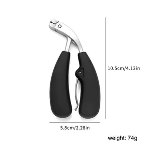 Nuevo cortador de uñas de acero inoxidable curvo de gran apertura antisalpicaduras herramientas de pedicura de diseño ergonómico - Product Image 6