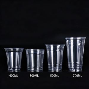 Gobelets jetables personnalisés avec logo imprimé, en PP/PET, pour jus, café glacé, vin, bière, milkshake, avec couvercle, 10, 12, 14, 16, 20, 24 oz - Product Image 1