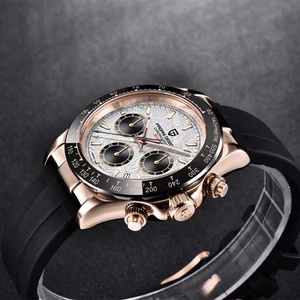 Montres PAGANI DESIGN Surface Météorite Montres à Quartz de Luxe pour Hommes Chronographe Étanche en Caoutchouc Verre Saphir AR - Product Image 3