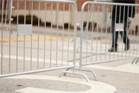 Barrière de sécurité pour événements, clôture en acier pour le contrôle des foules, barricade pour concert, marathon