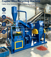 Mini broyeur électrique de câbles usagés pour la production de poudre de cuivre, machine de granulation de fil de cuivre