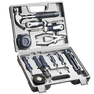 Juego de Herramientas Manuales Básicas para el Hogar de 11 Piezas, Acero al Carbono 35K, en Estuche Rígido, para Venta en Línea - Product Image 1