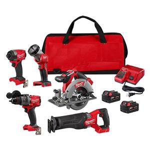 Kit combiné d'outils électriques sans fil industriels DIY 18 V LXT Lithium-Ion avec 7 batteries, chargeur, support OEM et coupe-graine, garantie 3 ans - Product Image 2