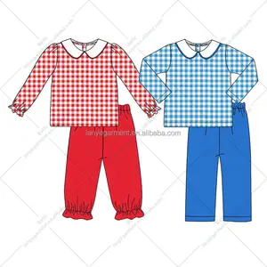 2023, новый дизайн, детская Рождественская пижама с длинным рукавом, красная Хлопковая пижама для малышей