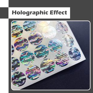 580 autocollants holographiques inviolables avec numéro de série unique, circulaires, pour l'agriculture, les supermarchés/épiceries (0,6 pouce) - Product Image 4