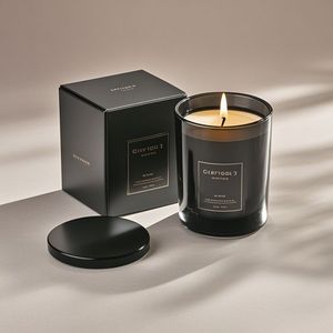 Bougeoirs uniques de marque privée personnalisés bocaux à bougies <span class=keywords><strong>en</strong></span> <span class=keywords><strong>verre</strong></span> de luxe vides brun <span class=keywords><strong>ambré</strong></span> <span class=keywords><strong>pour</strong></span> la fabrication de bougies - Product Image 5