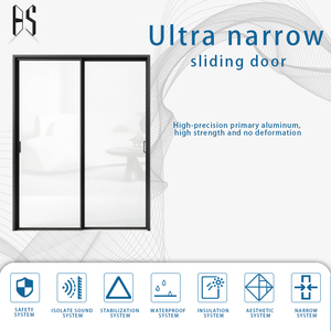 Portes coulissantes en alliage d'aluminium à succès, avec <span class=keywords><strong>rail</strong></span> suspendu silencieux et cadre étroit, idéales <span class=keywords><strong>pour</strong></span> les cloisons <span class=keywords><strong>de</strong></span> cuisine - Product Image 2