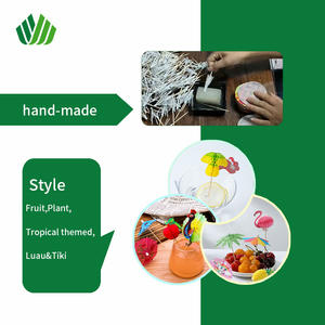 Palillos de frutas desechables en forma de seta, decoraciones para pasteles, palillos de bambú para cóctel - Product Image 4